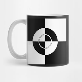 retro two tone ska abstract design Mug